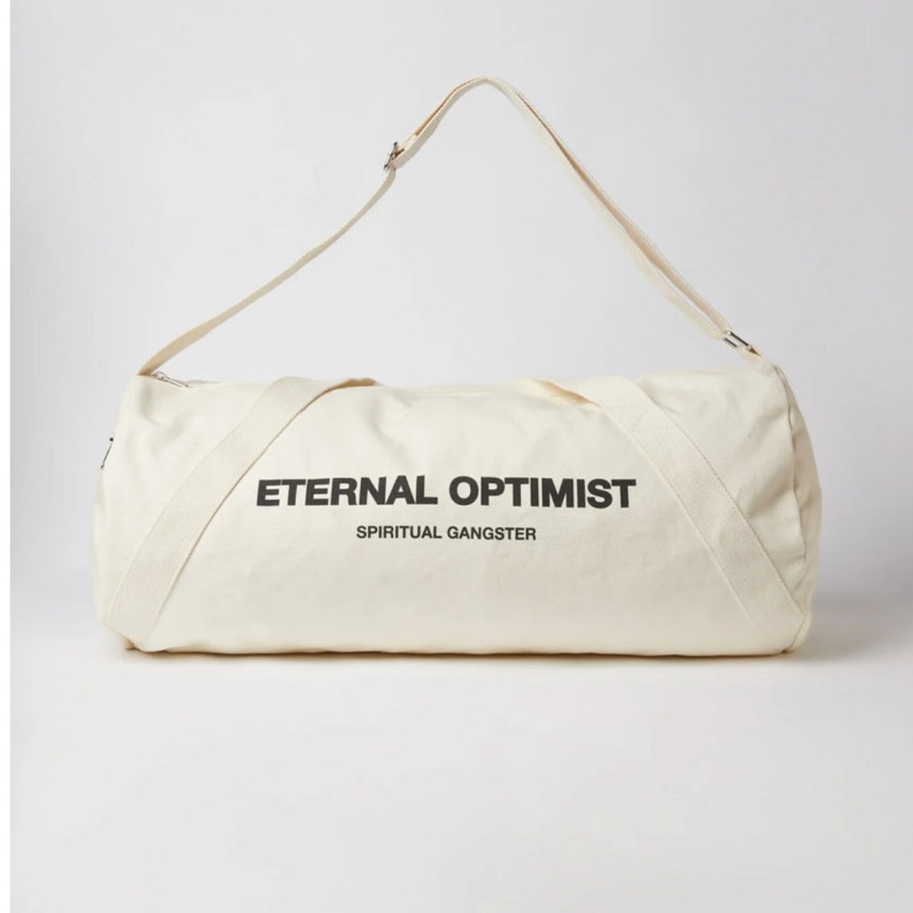 NWT Spiritual Gangster Cream Duffle Bag